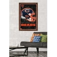 thumbnail image 2 of NFL Chicago Bears - Neon Helmet 23 Wall Poster, 22.375" x 34" Framed, 2 of 5