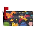 thumbnail image 2 of Fotbe Dinosaurs in Space Mailbox Covers Post Letter Box Cover Garden Decor Standard Size-25.5x21 in, 2 of 9