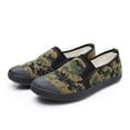 thumbnail image 2 of NOKIO Men Camouflage Flat Shoes S𝗅ip On Wide Toe Walking Sneakers Lightweight Outdoor Work Shoes Non S𝗅ip Durab𝗅e Sole Sport Shoe Breathable Canvas Hiking Shoes, 2 of 5