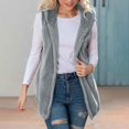 thumbnail image 5 of Sherpa Vest Womens Fall Fashion 2026 Open Front Fleece Fuzzy Cardigan Vest Winter Comfy Warm Coats with Pockets, 5 of 8