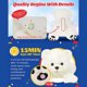 thumbnail image 3 of Music Muñeco de oso blanco de 37cm, juguete de peluche luminoso, decoración para habitación de niños, regalo de Pascua, 3 of 5