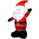 thumbnail image 2 of GAXIRE Papá Noel inflable navideño para exteriores: Papá Noel inflable de 1,2 m con luz incorporada, decoración de jardín para patio delantero y trasero, enchufe estadounidense., 2 of 6