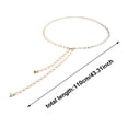 thumbnail image 2 of SIfdSeng Minimalist Chain Waist Belt Punk Hop Style Adjustable Metal Chain Jewelry, 2 of 4