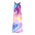 thumbnail image 4 of RXIRUCGD Robes de Femmes, Femmes de Mode d'Été Décontractée O-Cou Robe de Sol-Longueur, 4 of 9