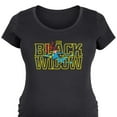 thumbnail image 3 of Marvel - Black Widow Type - Maternity Scoop Neck Graphic T-Shirt, 3 of 5