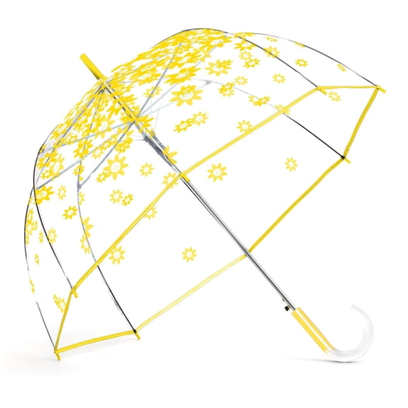 ShedRain Smiley Flower Auto Open Bubble Stick Umbrella