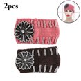 thumbnail image 1 of 2 Pcs Bandeau pour Femmes Mode Tricoté Faux Bijoux Bandeau, 1 of 10