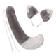 thumbnail image 2 of Las orejas y se visten con , s, s, s para escenario de graduación Gris blanco jinwen Cola de disfraz, 2 of 8
