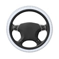 thumbnail image 3 of Naloa Blue Checkboard Elastic Steering Wheel Cover, Auto Steering Wheel Cover – 15 Inch , Comfortable Grip, Fit Suvs,Vans Cars,Trucks, 3 of 8