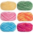 thumbnail image 1 of Knitting Yarn 6Balls of Assorted Double Knitting Yarn Colored Crochet Yarn Soft Yarn Set for Knitting Clothes, Blankets, Scraf, 1 of 4