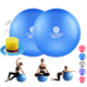 thumbnail image 1 of Set de 2 Pelotas de Yoga PVC Cardio Beat Tamaño 65 cm Azul (Incluye Bomba de aire), 1 of 4