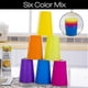 thumbnail image 5 of 24 Pcs Reusable Plastic Cups 6 Bright Colors Plastic Cups For Kids Camping, 5 of 5