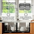 thumbnail image 4 of Karran 32" Undermount 16-Gauge Stainless Steel 50/50 Double Bowl Kitchen Sink Kit, 4 of 5
