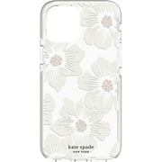 kate spade new york Defensive Hardshell Case for iPhone 12/iPhone 12 Pro - Hollyhock Floral/Clear