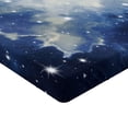 thumbnail image 2 of Ambesonne Constellation Fitted Sheet, Blue Galaxies, Twin XL Size, Pale Blue Dark Blue, 2 of 3