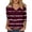 Wine#9527, variant on CONZONE Women's T-Shirts 3/4 Sleeve T Shirts for Women Casual V Neck Graphic Lightweight Tees Soft Cozy Athletic Tops
