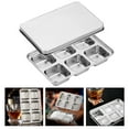 TUIBELYN Stainless Steel Mini Fridge Chocolate & Ice Cube Tray with Lid