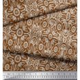 thumbnail image 3 of Soimoi Poly Georgette Fabric Floral & Moroccan Damask Print Sewing Fabric Yard 52 Inch Wide, 3 of 3