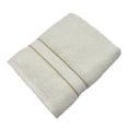 thumbnail image 2 of Toalla Cottonella Medio Cuerpo Blanca con Cenefa Beige 70x130 cm, 2 of 4