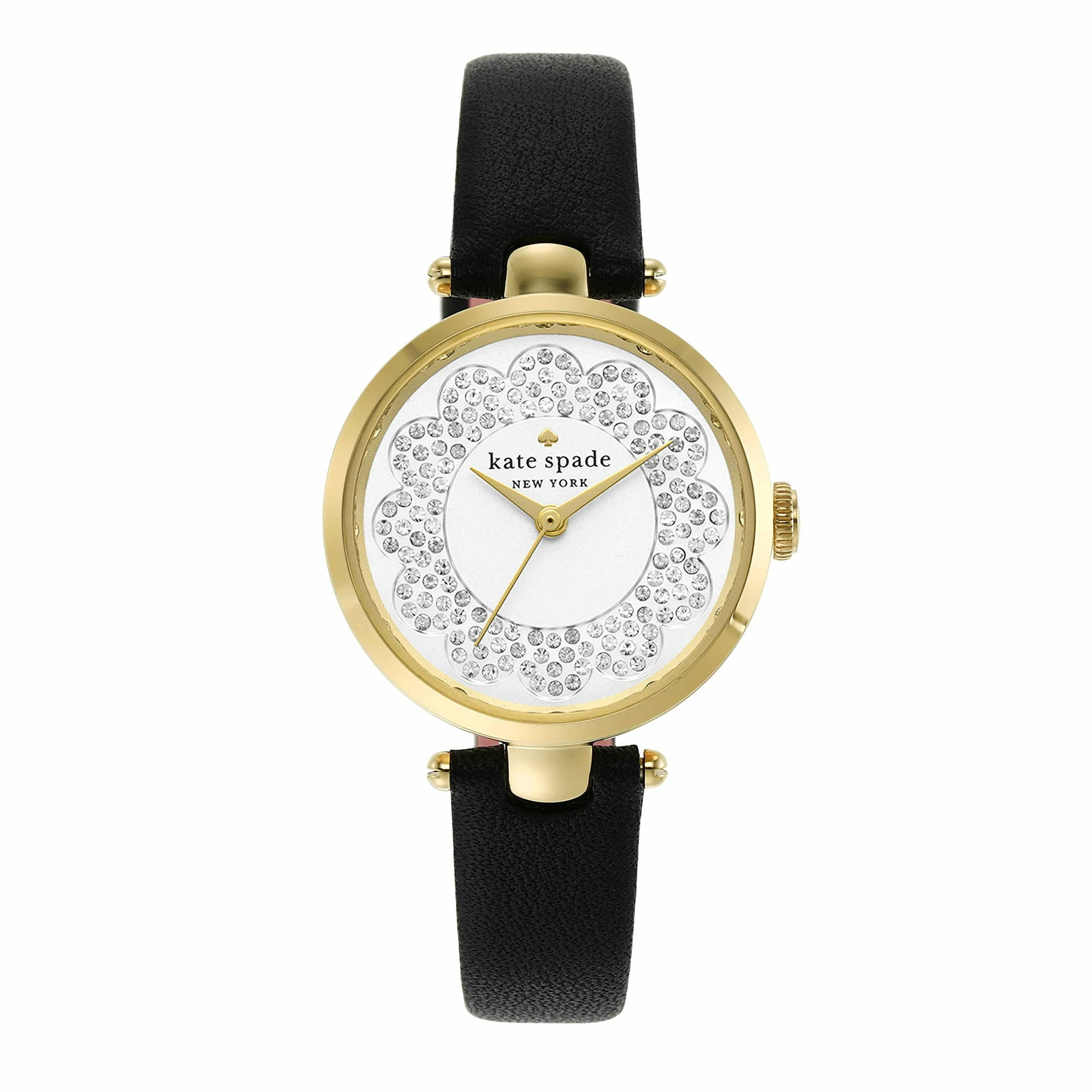 kate spade new york Women's Holland Stainless Steel Quartz Watch with Leather  Strap, Black, 10 (Model: KSW1739) | Walmart Canada