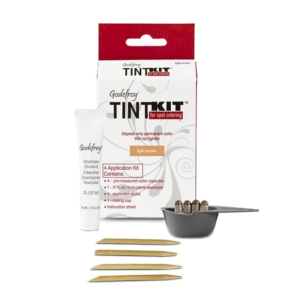 Kit Coloración Capilar Retoque Raíces Profesional Castaño Claro 4 aplicaciones
