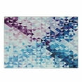 thumbnail image 1 of Digital Cutting Board, Abstract Mosaic Digital Ombre Geometrical Colorful Design Art Print Image, Decorative Tempered Glass Cutting and Serving Board, Small Size, Pink Blue and White, by Ambesonne, 1 of 1