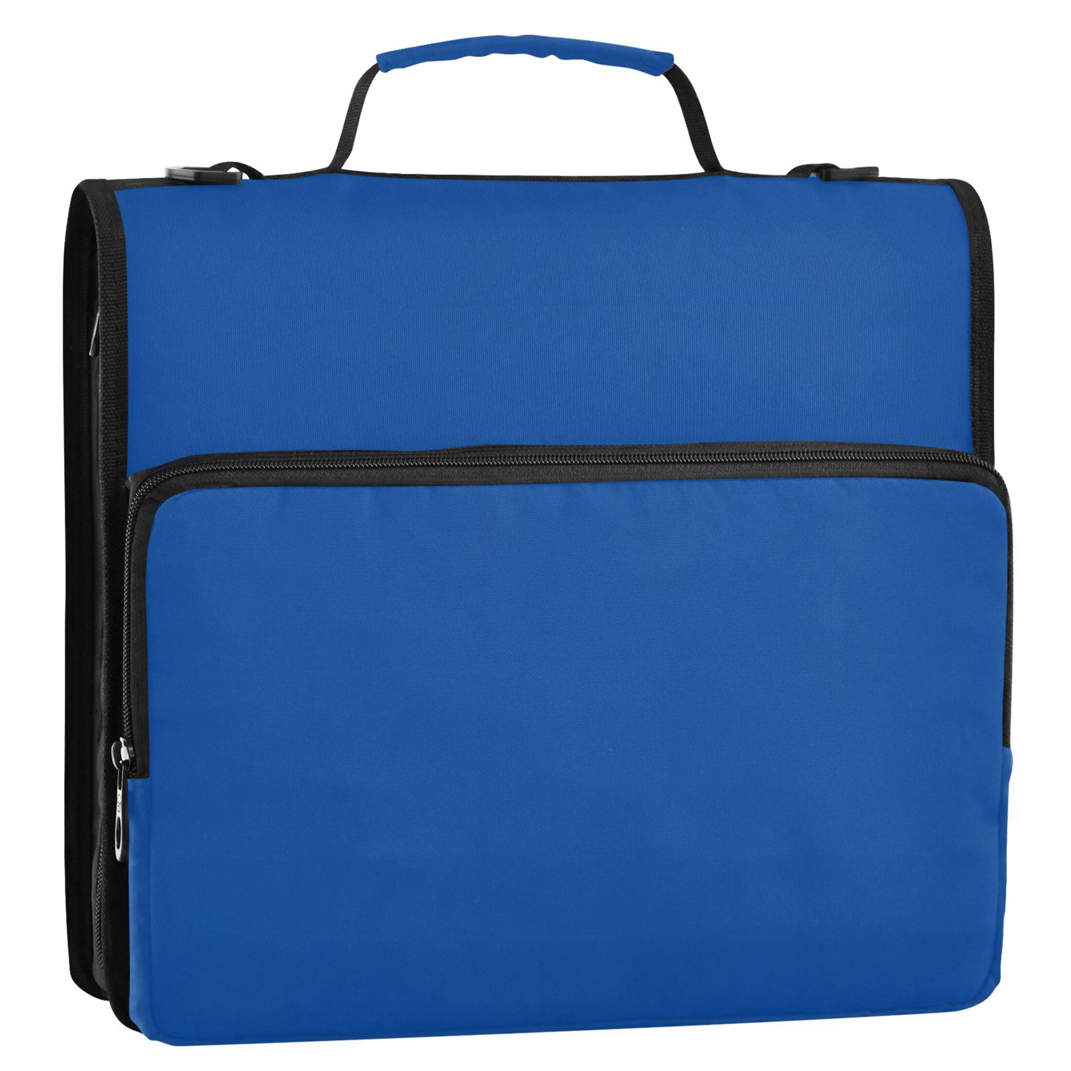ALAZA Zipper Binder Navy Blue 3 Ring Trapper Keeper File Folder Organizer Bag
