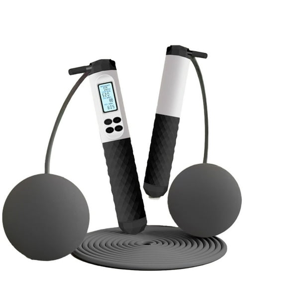 Ropeless Jumping Rope with Weight Ball,Adjustable Rope Length Counter for Workout Home Fitness