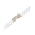 thumbnail image 2 of Cinturón elástico delgado de perlas para mujeres INSPIRE CHIC con cristales de rhinestone retro para vestido de novia 65x2cm/25.6x0.8" Estilo 4, 2 of 6