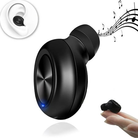 Bluetooth Earbud Best Earphone mini-s Smallest Earpiece Wireless Invisible Headphone with 6 Hour Playtime Car Headset with Mic for iPhone and Android Smart Phones Bluetooth headset earbud (The Best Bluetooth Earpiece)
