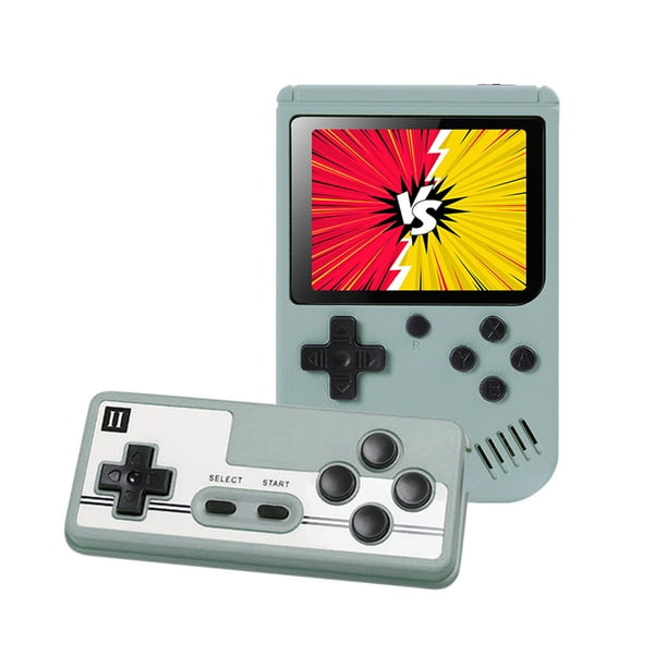 Consola de juegos retro con pantalla a color de 3,0 pulgadas con carga USB para niños y niñas (gris)