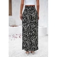 thumbnail image 5 of Women Floral Print Palazzo Pants Summer Bohemian Wide Leg Pants High Waist Casual Lounge Pant Trousers with Pockets Yellow X, 5 of 5