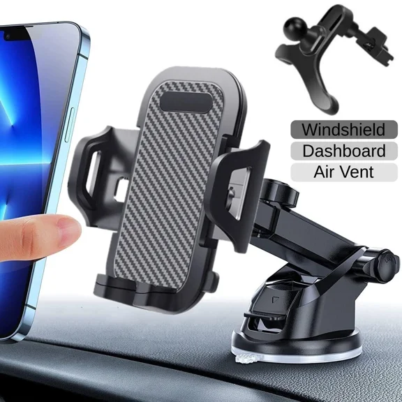 Car Phone Mount 3 In 1 Phone Holder For Car Dashboard/Windscreen/Air Vent Stand