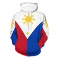 thumbnail image 3 of Sudadera con capucha deportiva con la bandera de la nación de Haití para hombre y mujer, sudadera holgada informal con estampado 3D de moda para primavera y otoño e invierno, 3 of 5