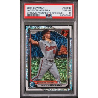 Graded 2023 Topps Bowman Sterling Jackson Holliday #BSP80 Mini 
