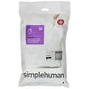 Simplehuman Code A Custom Fit Liners, 4.5 Liter, 30 Count Dispenser Pack