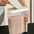 thumbnail image 4 of Airtight Cereal Storage Container Clear 2l Kitchen Food Storage with Lids and Compartments, Bpa-free & Leakproof for Flour Rice Nuts, Pantry Organization for Kitchen Counter and Cabinet, 4 of 8