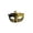 Gold, variant on Glitter Painted Half Face Mask for Men, Venetian Style Eye Cover with Filigree Pattern 1-Piece Costume Accessory for Halloween Masquerade Ball Bar Party Performance Purple One Size