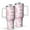 Pink Breast Cancer, variant on Pink Breast Cancer and Love Tumbler with Handle and Lid,40oz Double Wall Vacuum Insulated Tumbler,Cups Gift for Women and Men