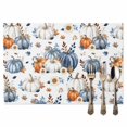 thumbnail image 2 of Thanksgiving Pumpkin Placemats Set of 4 Fall Sunflower Leaves Heat Insulated Linen Place Mats, Washable Stain-Proof Table Mats for Dining Tables Holiday Decor 13x19inch, 2 of 9