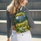 thumbnail image 5 of Disketp Mountain Daisy Meadow print Canvas Backpack Lightweight Travel Daypack Student Rucksack Laptop Backpack-Medium, 5 of 5