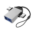 thumbnail image 2 of Adaptador OTG portátil 2 en 1 USB 3.0 a tipo C de SUSUchens, convertidor de datos para teléfono móvil, tableta y portátil., 2 of 8