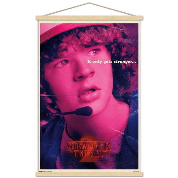 Netflix Stranger Things: Season 2 - Dustin Wall Poster with Wooden Magnetic Frame, 22.375" x 34"