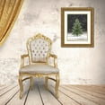 thumbnail image 3 of House Fenway  12x14 Gold Ornate Wood Framed with Double Matting Museum Art Print Titled - Christmas Snow, 3 of 4