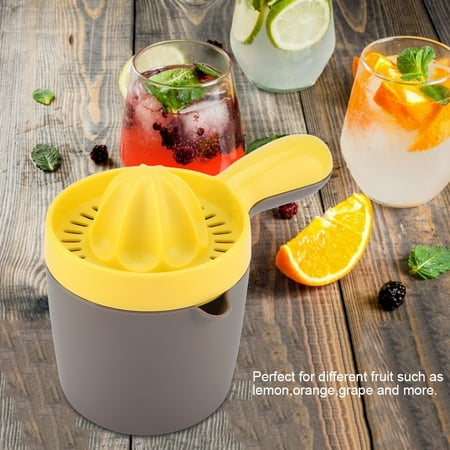 

Qiilu Lemon Squeezer Orange Manual Hand Juicer Citrus Lemon Lime Presser Lid Rotation Reamer Lemon