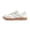White/Grey, variant on LUCKY STEP Womens Retro Suede Sneakers Gum Sole Low-Top Casual Shoes,White&Grey