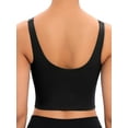thumbnail image 4 of YouLoveIt Women Longline Cami Sports Bra Basic Crop Tank Tops Sleeveless Cami Tops Sport Top Removable Padded Fitness Workout Running Shirts Yoga Tank Top, 4 of 8