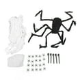 thumbnail image 3 of Decoración de Telaraña y Terror de Araña Suave con 40g de Algodón Accesorios de Telaraña de Araña Blanca y Negra para Halloween, 3 of 10