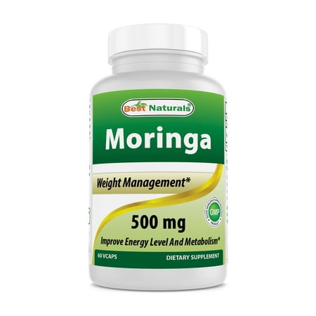 Best Naturals Moringa 500 mg 60 Veggie Capsules (The Best Green Superfood)