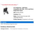 thumbnail image 2 of Air Compressor - with Dryer - Compatible with 2006 - 2013 Land Rover Range Rover Sport 2007 2008 2009 2010 2011 2012, 2 of 2